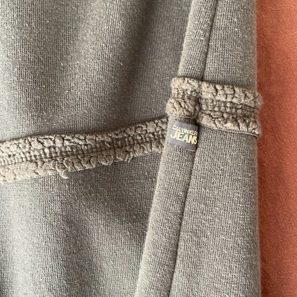 90s Calvin Klein Jeans Faux Sherpa Fleece Lined Maxi Skirt - Picture 7 of 10